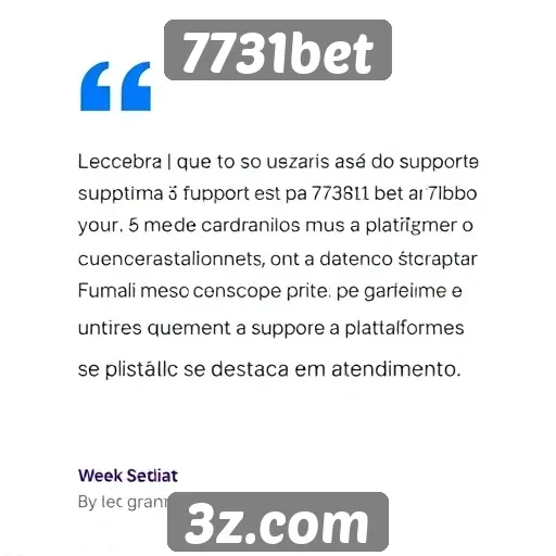 Feedback de usuários sobre o suporte ao cliente do 7731bet